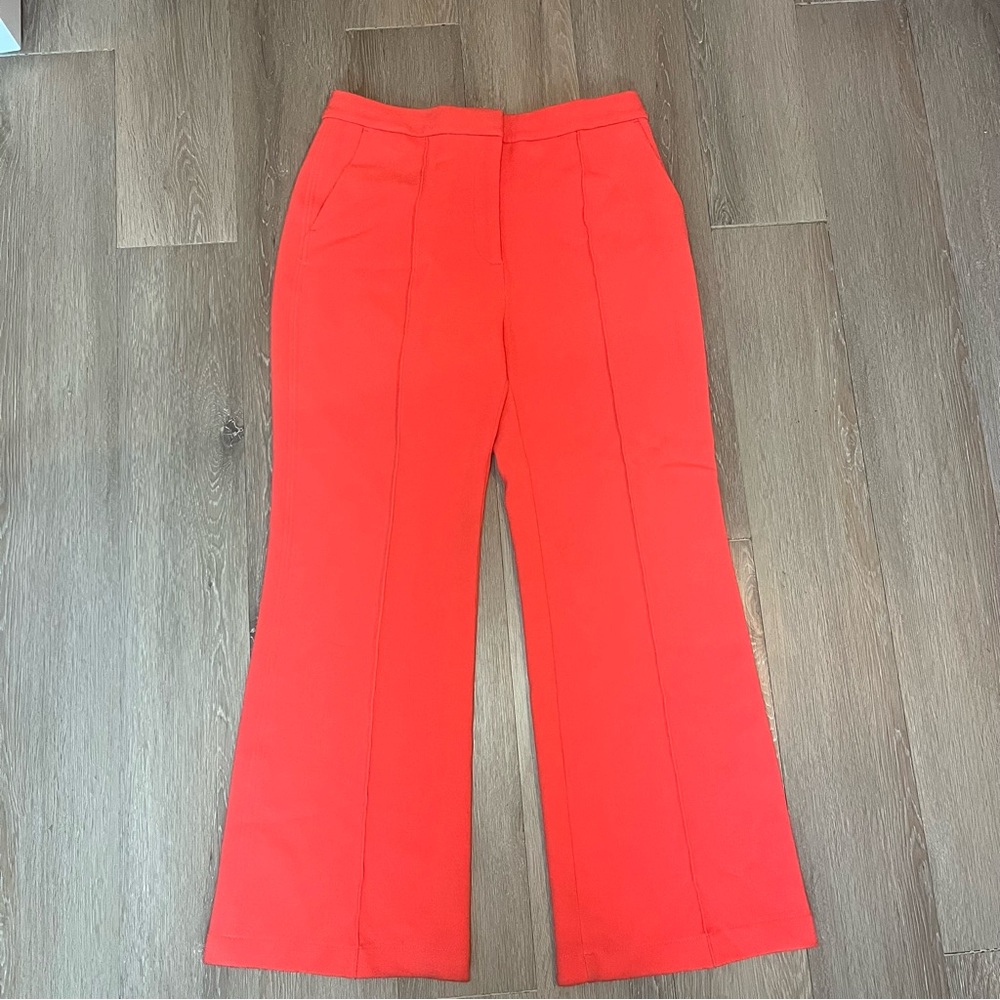 Straight-Leg Wool-Blend Trousers